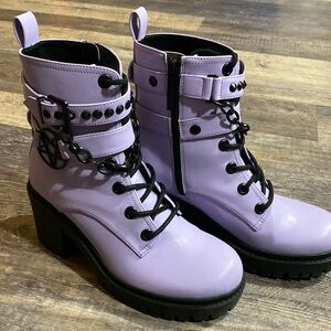 Blackcraft Cult Lilac Lilith Boots